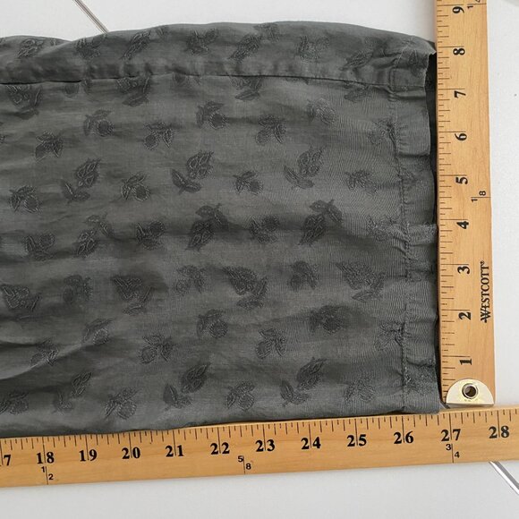 April Cornell Pants Womens Size M Floral Straight Leg Drawstring Sage Green - Picture 7 of 8